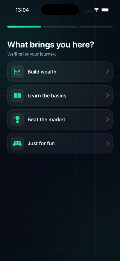 Personalized investor onboarding